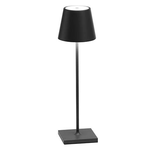 Tischlampe "Poldina" in Anthrazit aus Aluminium