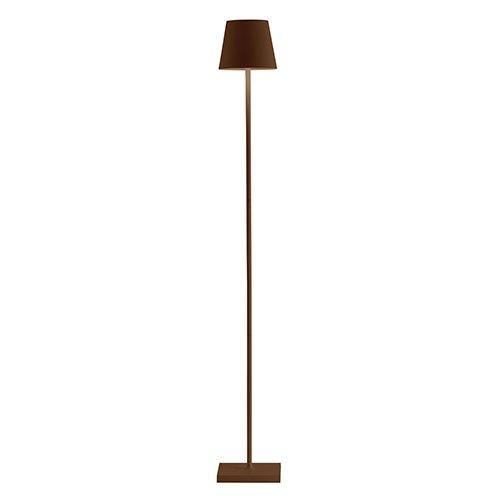 Tischlampe "Poldina XL" in braun aus Aluminium