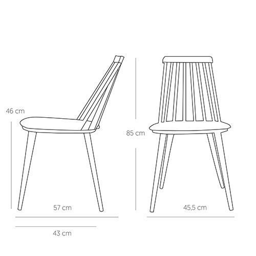 Aluminium Stuhl "Edson" in retro grün