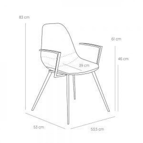Sessel "Willow" aus rose Samt und Beine aus schwarzem Stahlgestell