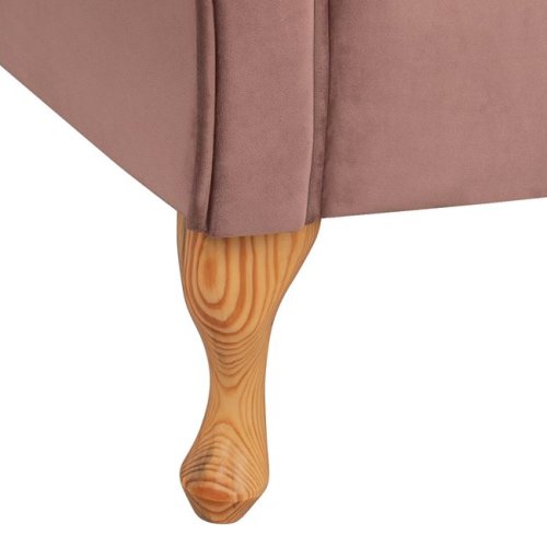 Chesterfield Sofa NIOVI aus Samt in Farbe Rosé