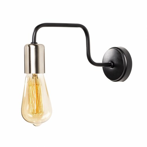 Wandlampe Metall Schwarz 28x4x11 cm