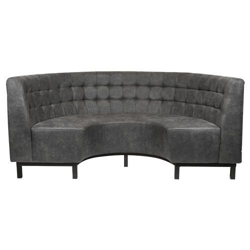 Viggo Sitzbank Halbrund 198 cm in Farbe Anthrazit