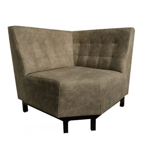 Viggo Eck-Sitzbank 85x85 cm in Farbe Braun