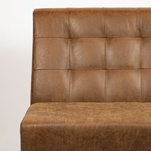 Vinnie Sitzbank 120cm in Farbe Cognac