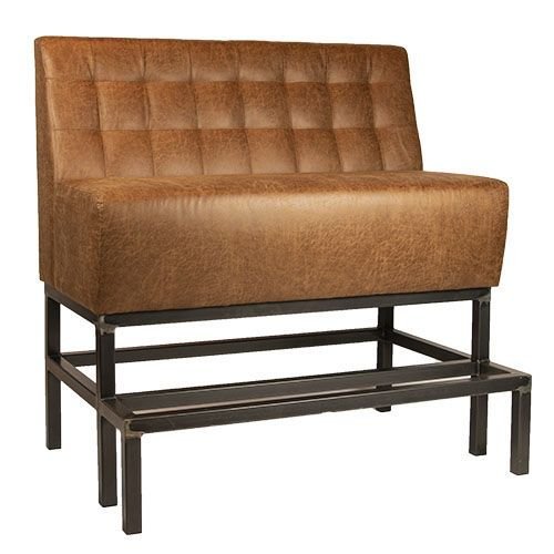 Vinnie Hohe Sitzbank 120cm in Farbe Cognac