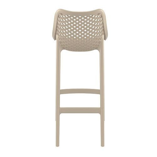Barhocker "Air" aus Polypropylen in taupe