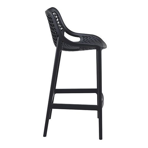 Barhocker "Air" aus Polypropylen in schwarz