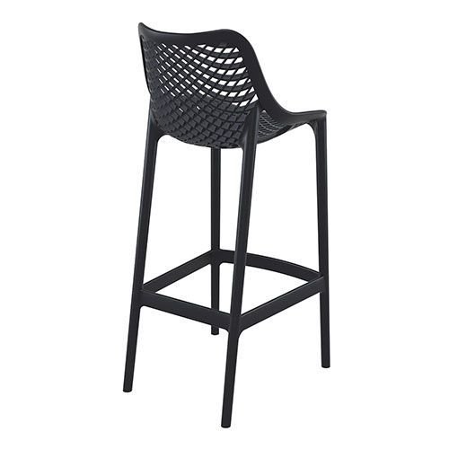 Barhocker "Air" aus Polypropylen in schwarz