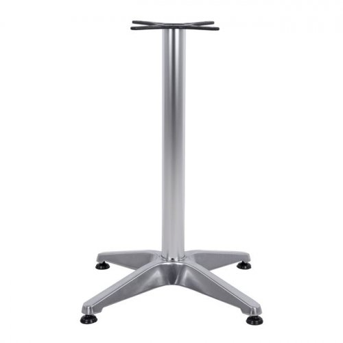 Outdoor Tischuntergestell Aluminium 58X58Χ68,5cm mit Kreuz 28x28cm Chrom