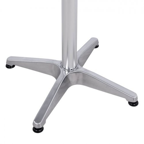 Outdoor Tischuntergestell Aluminium 58X58Χ68,5cm mit Kreuz 28x28cm Chrom