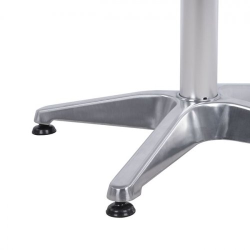 Outdoor Tischuntergestell Aluminium 58X58Χ68,5cm mit Kreuz 28x28cm Chrom