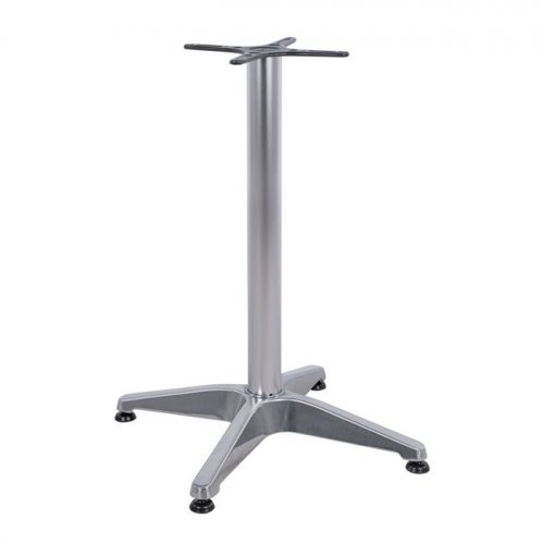 Outdoor Tischuntergestell Aluminium 58X58Χ68,5cm mit Kreuz 28x28cm Chrom