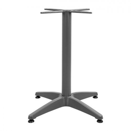 Outdoor Tischuntergestell Aluminium 66Χ66X69cm mit Kreuz 45x45cm in grau