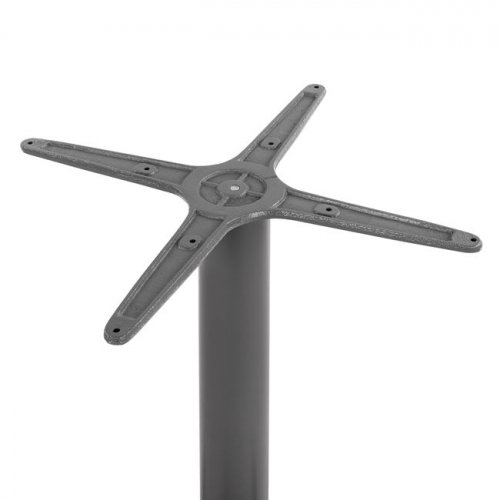 Outdoor Tischuntergestell Aluminium 66Χ66X69cm mit Kreuz 45x45cm in grau