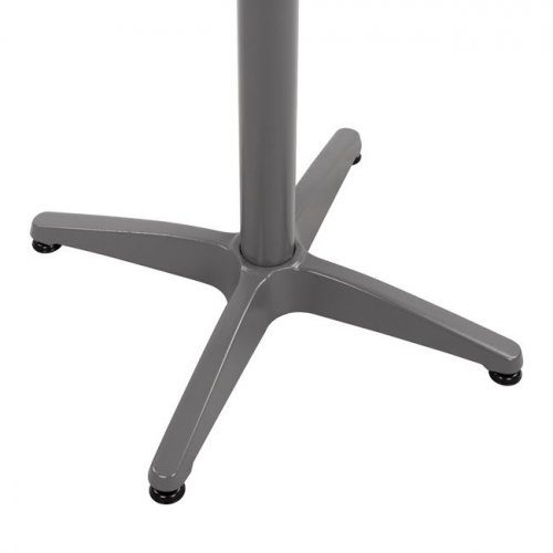 Outdoor Tischuntergestell Aluminium 66Χ66X69cm mit Kreuz 45x45cm in grau