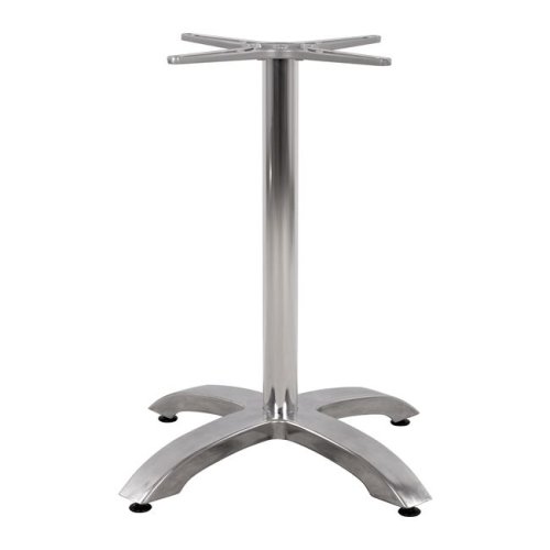 Tischuntergestell aus verchromtem Aluminium