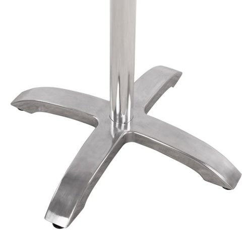 Tischuntergestell aus verchromtem Aluminium
