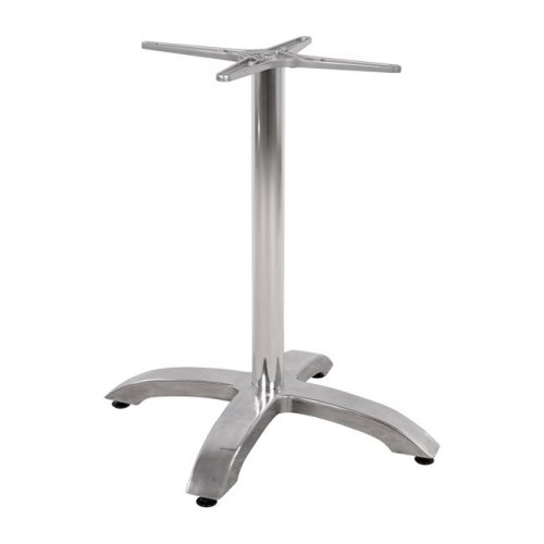 Tischuntergestell aus verchromtem Aluminium