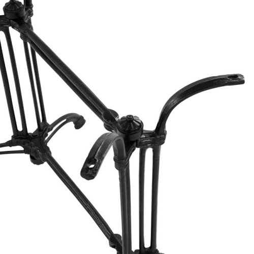 Tischuntergestell aus Gusseisen in schwarzem Farbton 88x48xH71 cm.