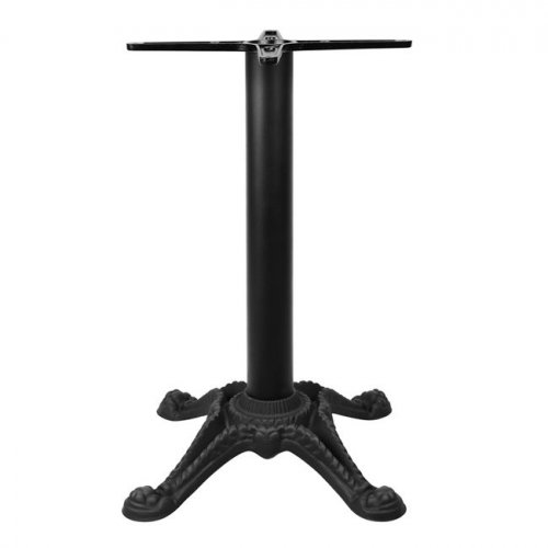 Gusseisen Tischuntergestell 58χ58χ75cm mit Kreuz 45x45cm in schwarz