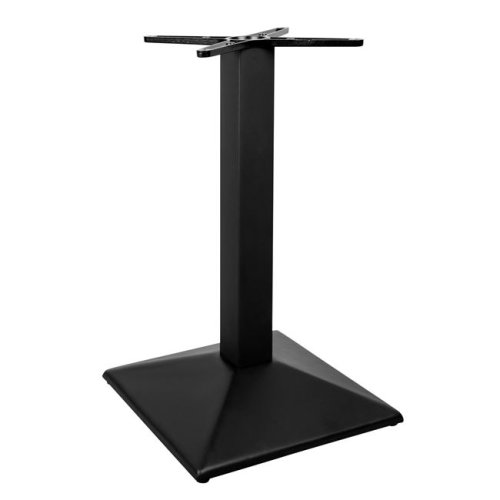 schwarzes Tischuntergestell mit Pyramidensockel 45 x 45 xH74 cm