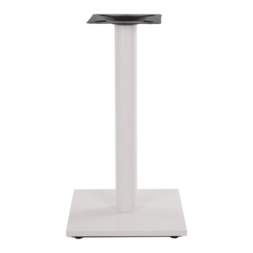 Mattweißes Tischuntergestell aus Metall 40x40xH72 cm