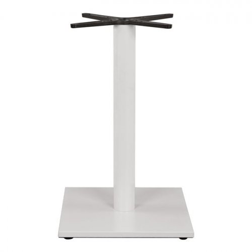 Outdoor Tischuntergestell aus Metall in weiss matte 45Χ45Χ70cm mit Kreuz 45Χ45cm