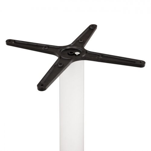 Outdoor Tischuntergestell aus Metall in weiss matte 45Χ45Χ70cm mit Kreuz 45Χ45cm