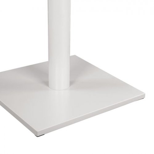 Outdoor Tischuntergestell aus Metall in weiss matte 45Χ45Χ70cm mit Kreuz 45Χ45cm