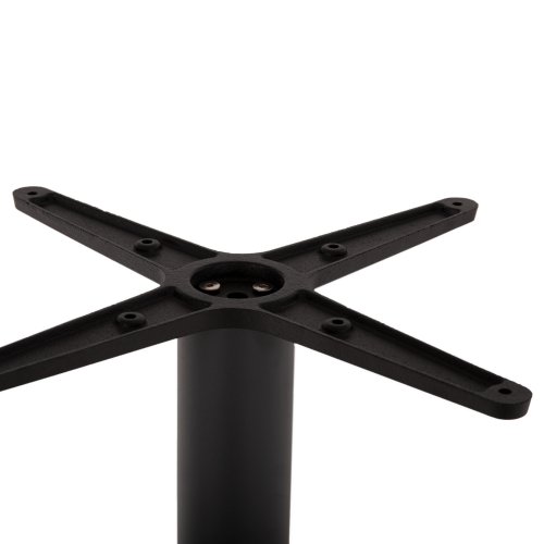 UNTERGESTELL FÜR STEHTISCH MITTELHÖHE - MATTGRAUES METALL - HÖHENVERSTELLER - KREUZ 46Χ46cm 45Χ45Χ94 cm