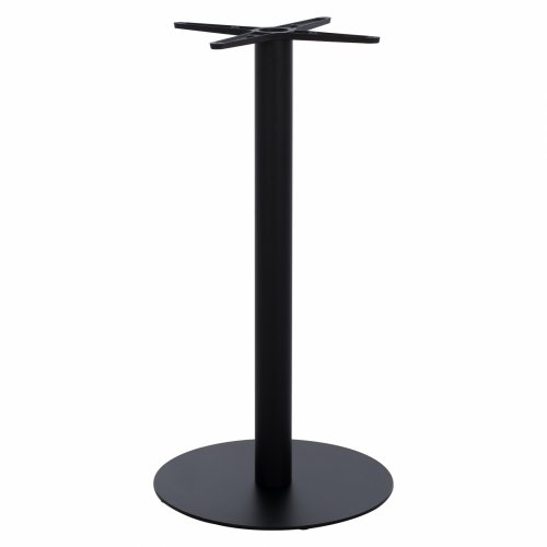 BASE METALLIC MEDIUM HEIGHT BAR BLACK MAT CROSS 46Χ46cm. Φ49X94cm