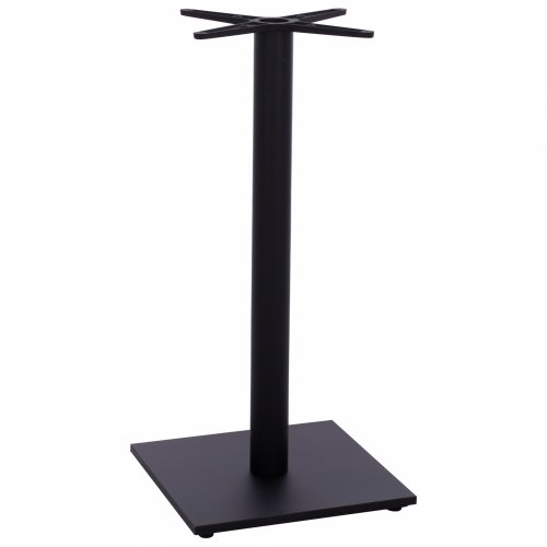 Metall Tischuntergestell mittelhoch in schwarz matt 45x45x94cm