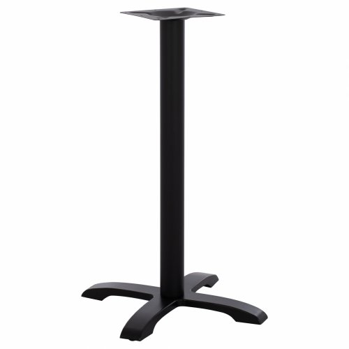 Metall Tischuntergestell "Mantemi" mittelhoch in schwarz matt 62x62x94 cm