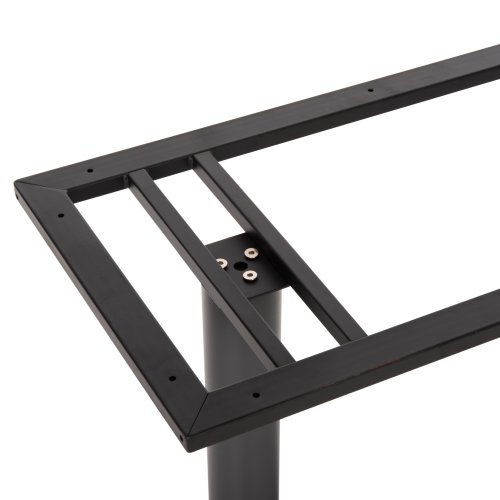 STEHTISCHGESTELL MITTELHÖHE MATTGRAUEM METALL 2-SÄULEN 40Χ80Χ90 cm