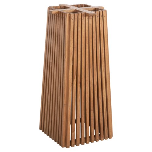 BARTISCHBEINE-UNTERGESTELL QUADRATISCH MINDIHOLZ IN NATUR FARBE 40x40x90Hcm