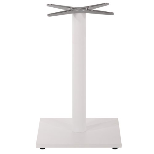 UNTERGESTELL FÜR TISCH ALUMINIUM MATTWEISS-48x48cm KREUZ- 45Χ45Χ73 cm - Kopie