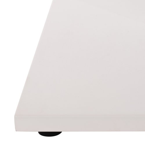 UNTERGESTELL FÜR TISCH ALUMINIUM MATTWEISS-48x48cm KREUZ- 45Χ45Χ73 cm - Kopie