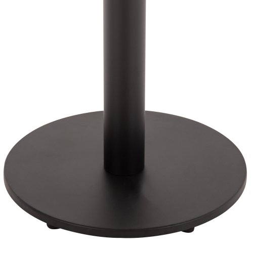 ALUMINIUM-TISCHGESTELL RUND SCHWARZ MATTE KREUZ 48X48cm Φ45X73cm