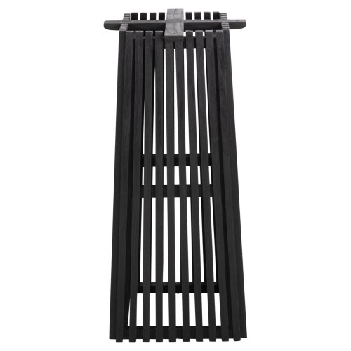 BARTISCHBEINE-UNTERGESTELL QUADRATISCH MINDIHOLZ IN SCHWARZ 40x40x90Hcm