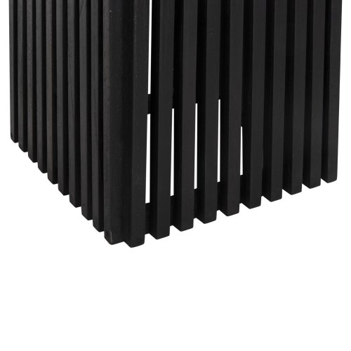 BARTISCHBEINE-UNTERGESTELL QUADRATISCH MINDIHOLZ IN SCHWARZ 40x40x90Hcm