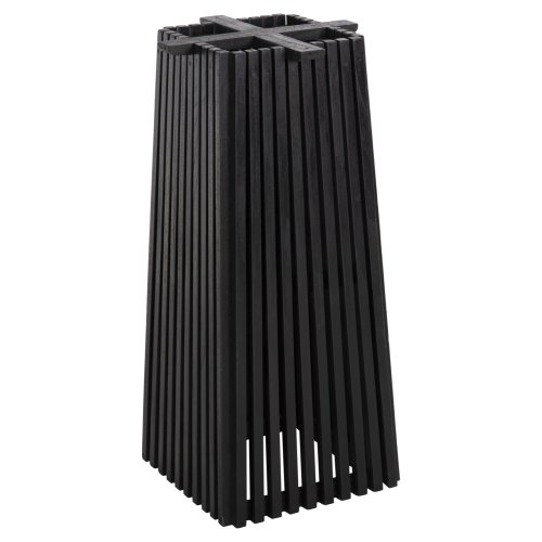 BARTISCHBEINE-UNTERGESTELL QUADRATISCH MINDIHOLZ IN SCHWARZ 40x40x90Hcm