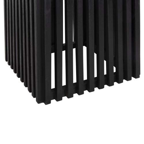TISCHBEINE-UNTERGESTELL QUADRATISCH MINDIHOLZ IN SCHWARZ 60x60x73Hcm