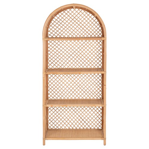 BÜCHERREGAL AUS NATÜRLICHEM RATTAN IN NATÜRLICHER FARBE 80x40x182Hcm