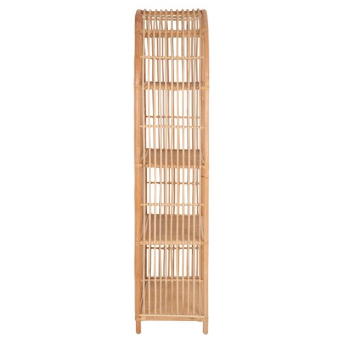 BÜCHERREGAL AUS NATÜRLICHEM RATTAN IN NATÜRLICHER FARBE 80x40x182Hcm