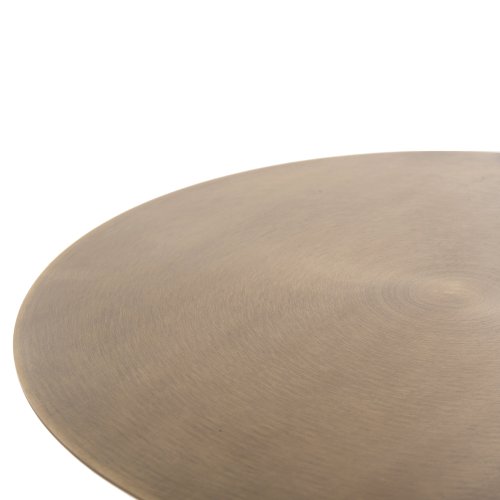 CUTTY BEISTELLTISCH METALLIC SCHWARZ-DUNKELKUPFER Φ51X55,5cm