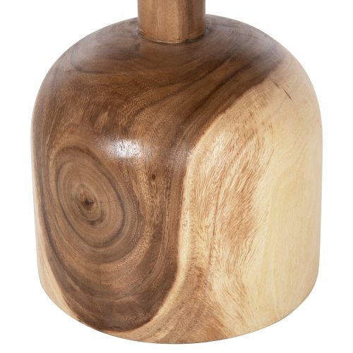 BEISTELLTISCH RUND MASSIVES SUARHOLZ IN NATÜRLICHER FARBE Φ39,5x40Hcm