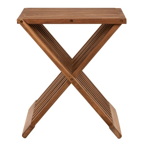 SIDE TABLE FOLDABLE MADE OF TEAK WOOD IN NATURAL COLOR 40x33x45cm