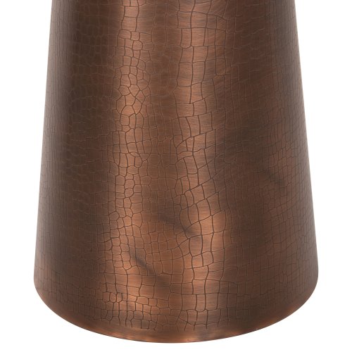 BEISTELLTISCH FODEN WEISSER MARMOR UND METALL Φ40,5x59H