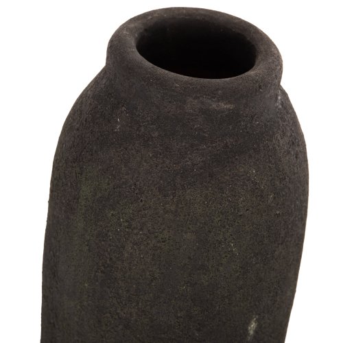 DECOR VASES 3PCS TERRACOTTA FOSSIL GREY